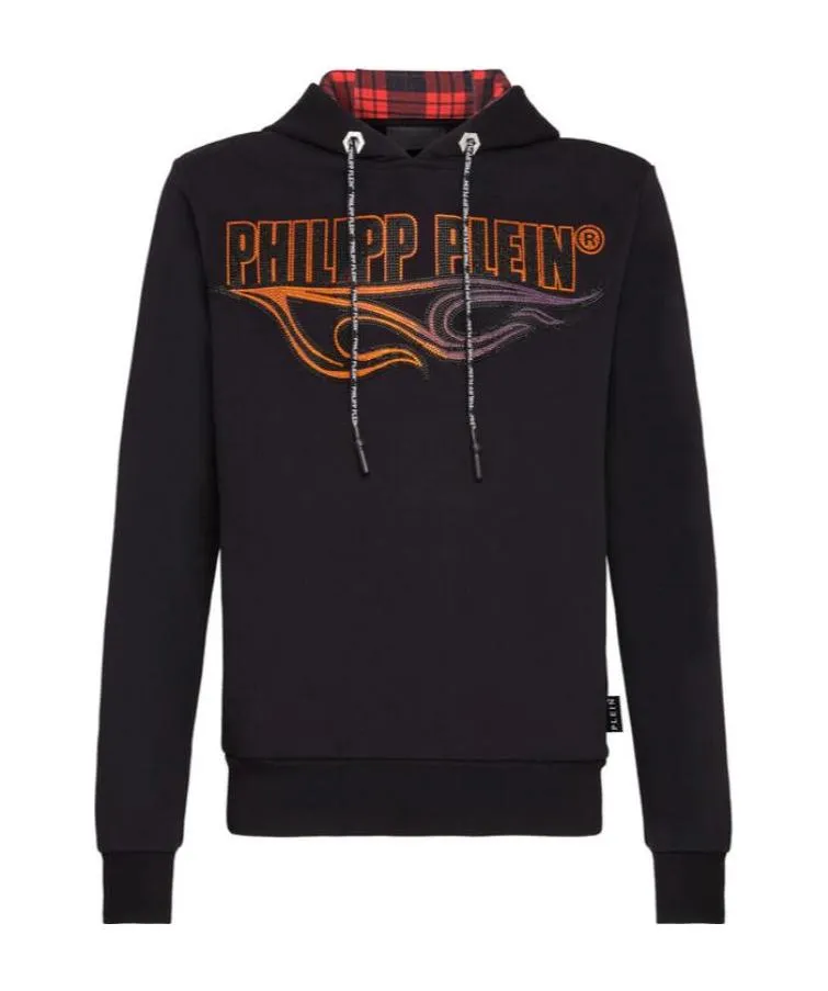 Logo Details Hooded Hoodie