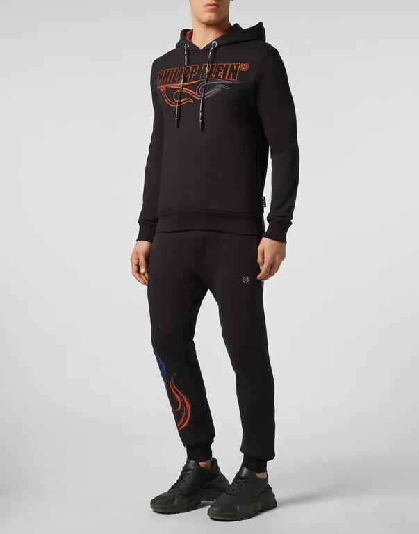 Logo Details Hooded Hoodie