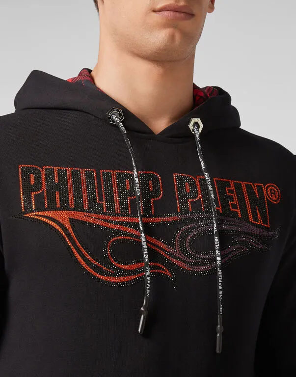 Logo Details Hooded Hoodie