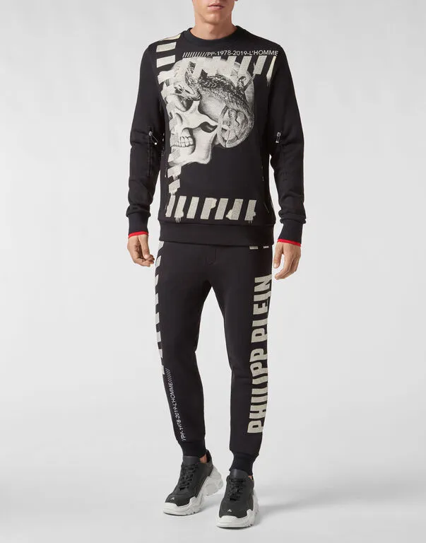 Black Printed Hoodie