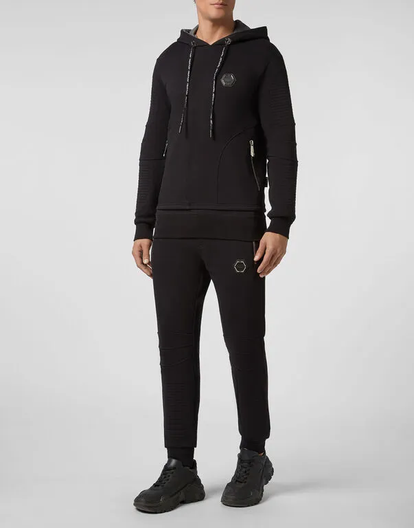 Logo Details Hooded Hoodie