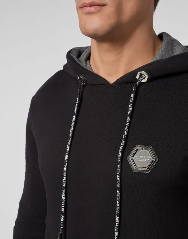Logo Details Hooded Hoodie