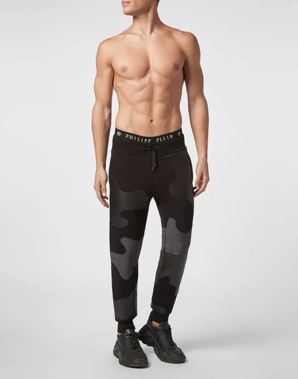Stitching Logo Casual Sweatpants