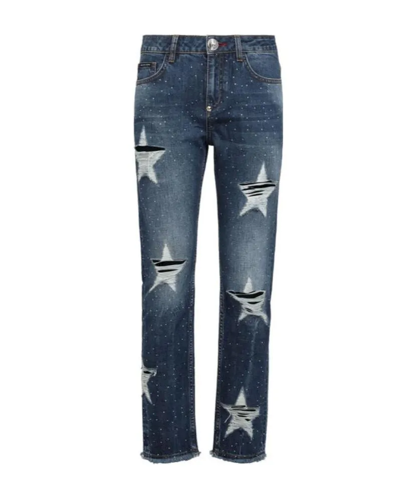 Logo Details Jeans