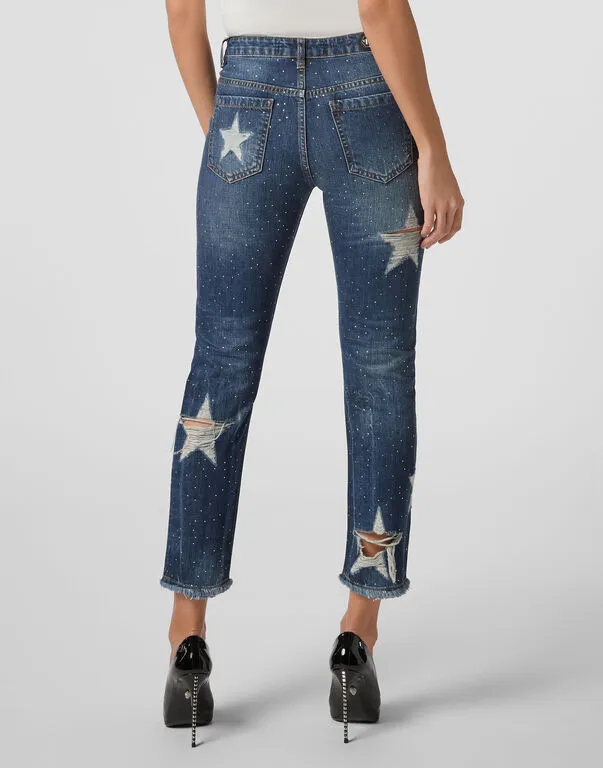 Logo Details Jeans