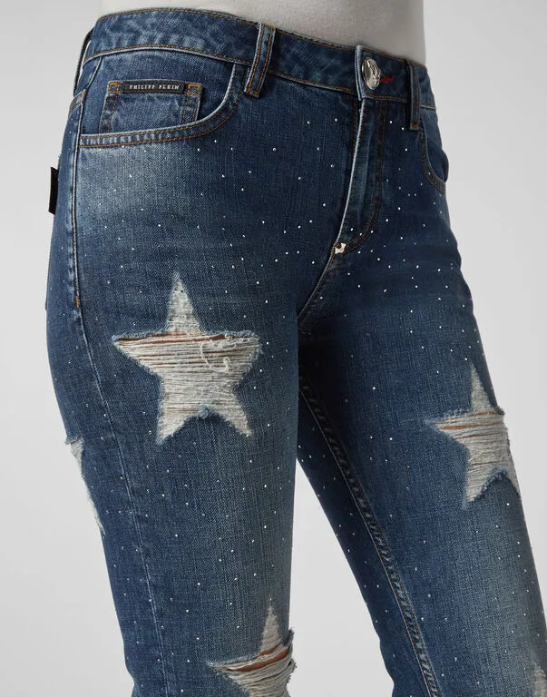 Logo Details Jeans