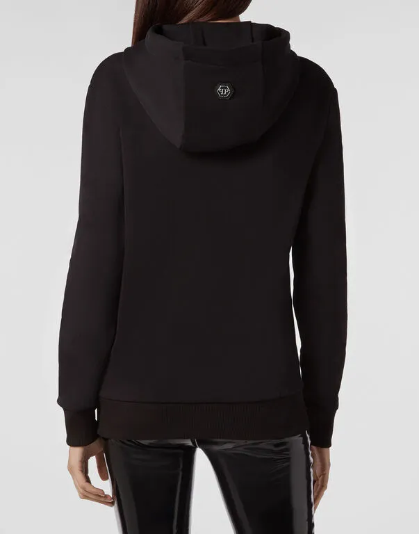 Logo Details Hooded Hoodie