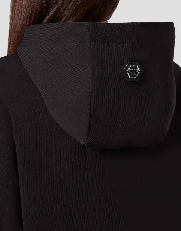 Logo Details Hooded Hoodie