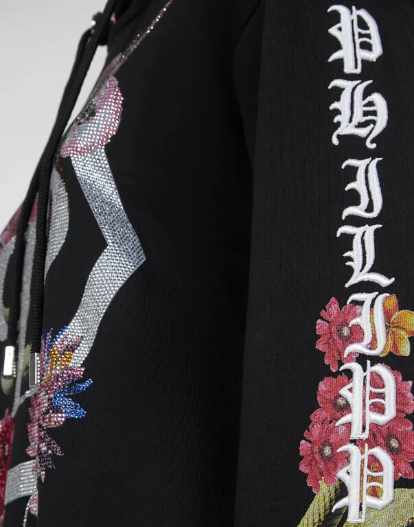 Logo Details Hooded Hoodie