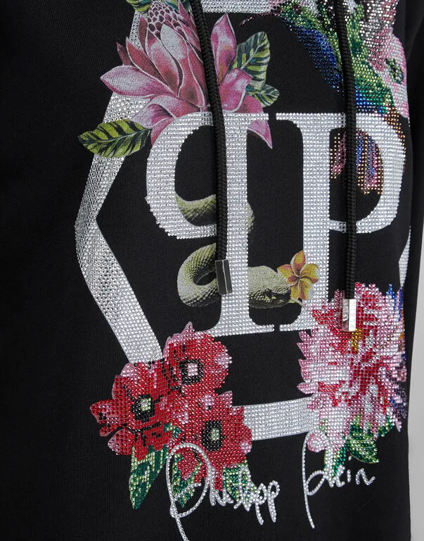 Logo Details Hooded Hoodie