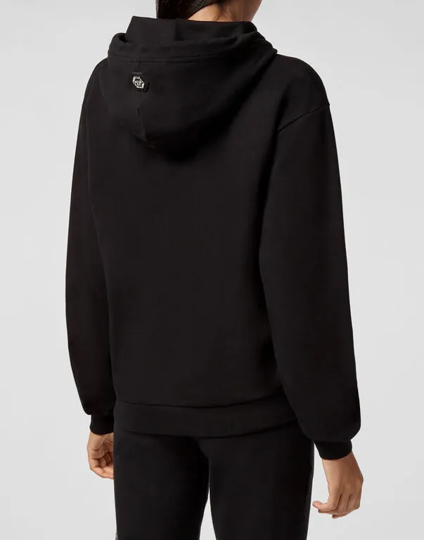 Logo Details Hooded Hoodie