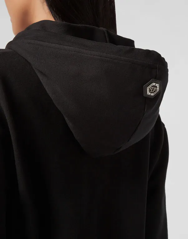 Logo Details Hooded Hoodie