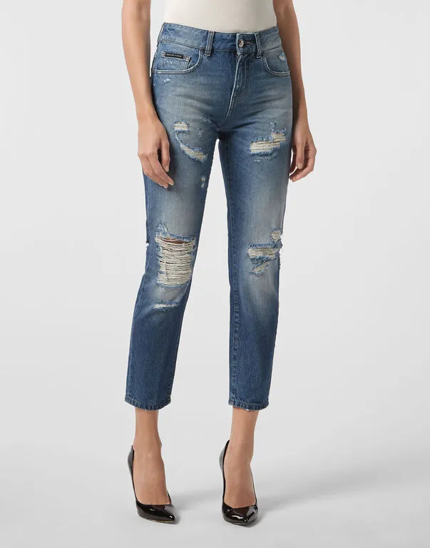 Logo Details Jeans