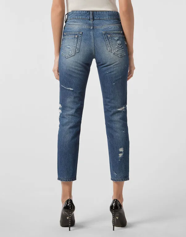 Logo Details Jeans