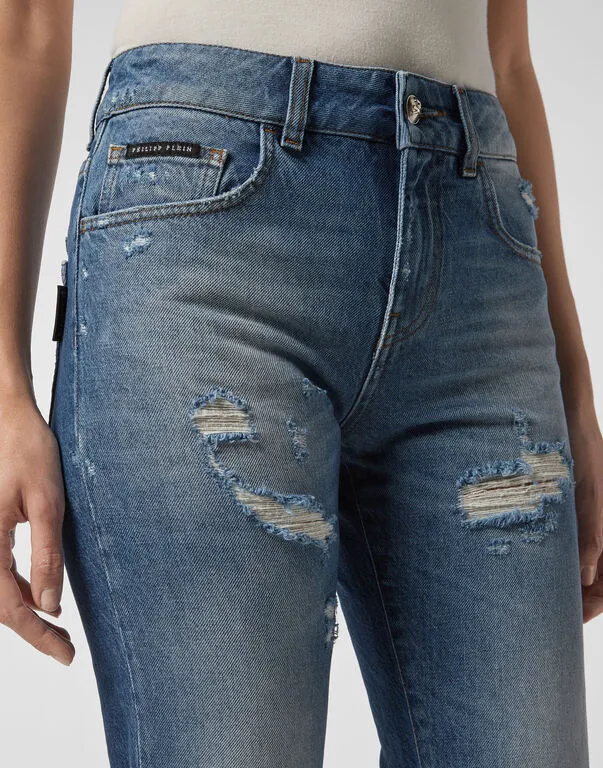 Logo Details Jeans
