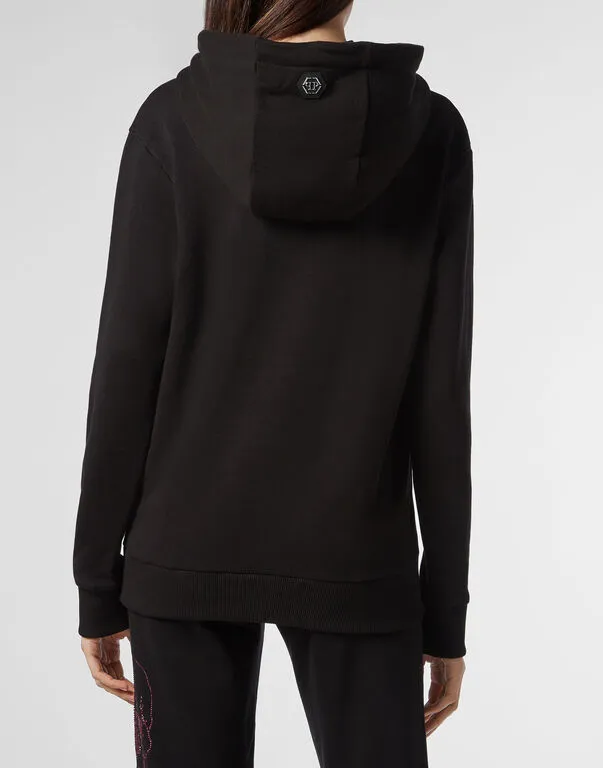 Logo Details Hooded Hoodie