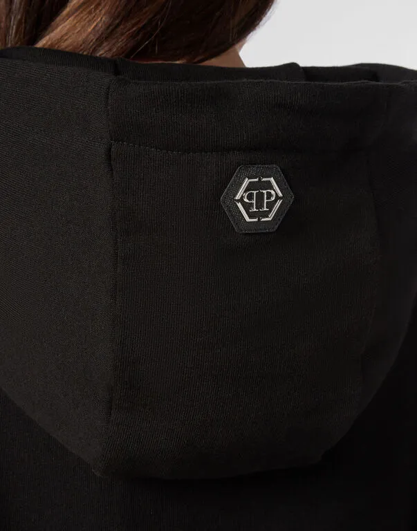 Logo Details Hooded Hoodie