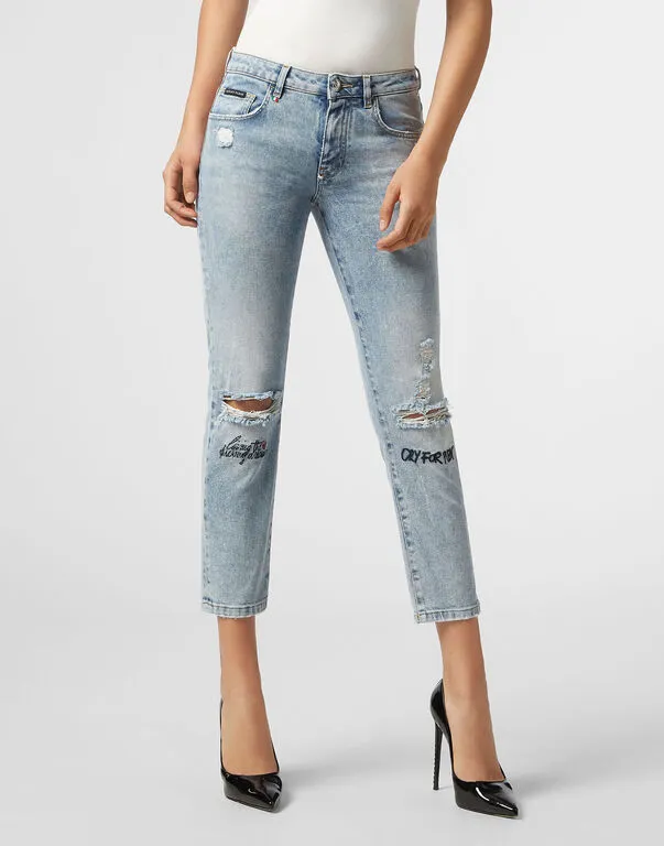 Logo Details Jeans