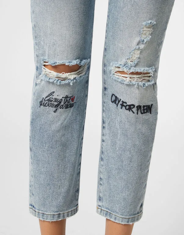 Logo Details Jeans