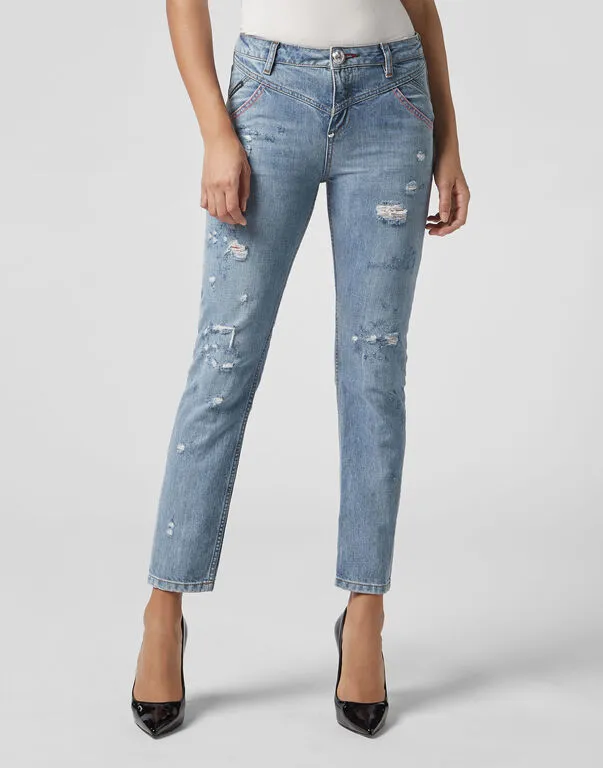 Logo Details Jeans