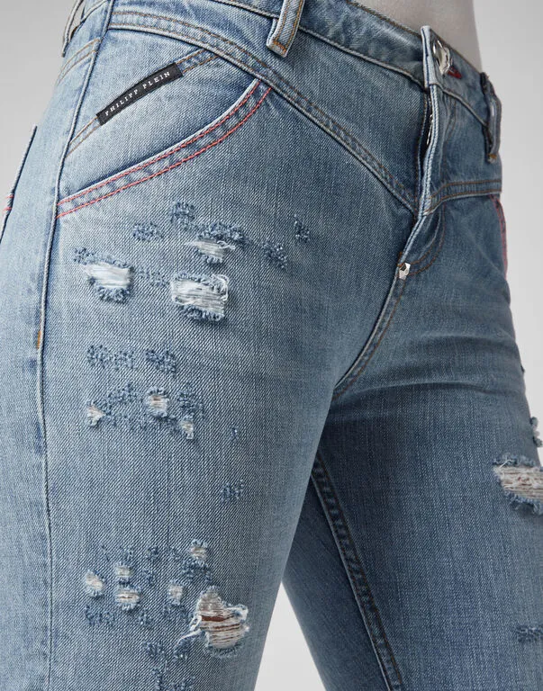 Logo Details Jeans