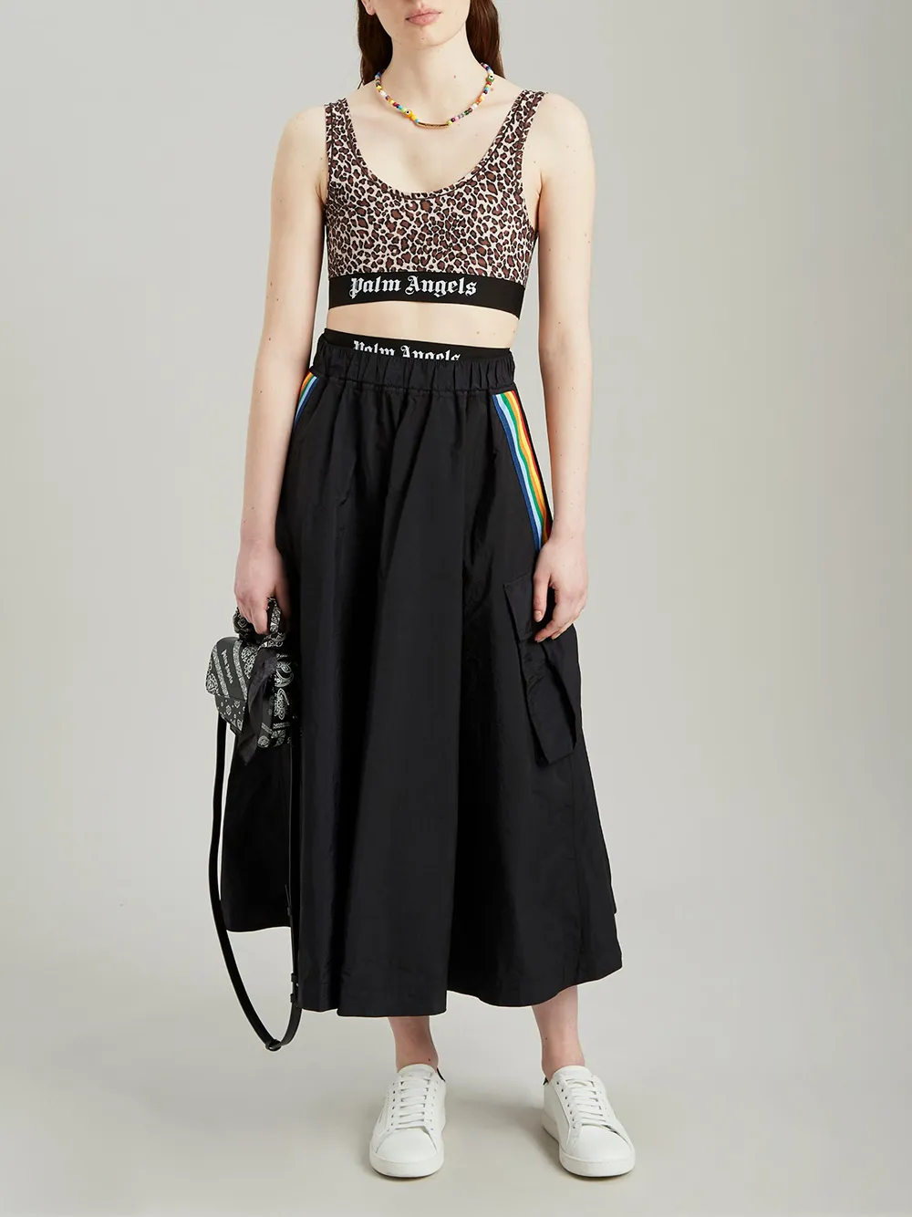 Leopard-Print Cropped Vest