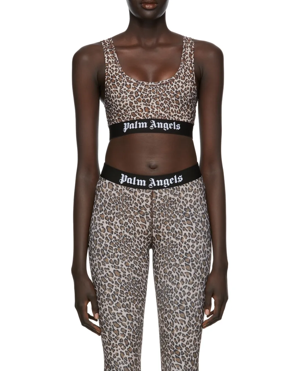 Leopard-Print Cropped Vest