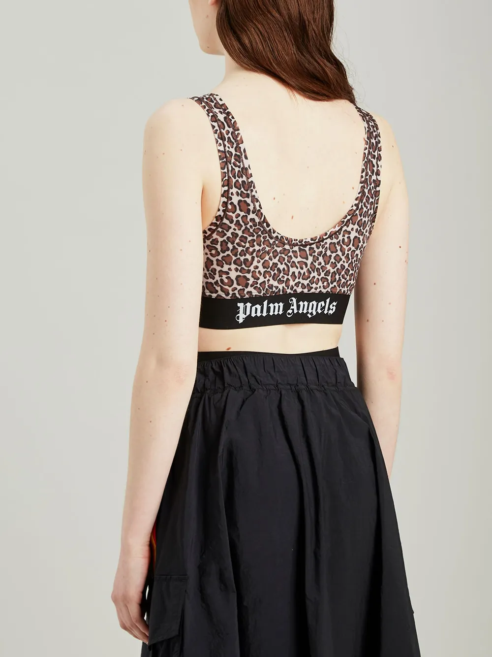 Leopard-Print Cropped Vest