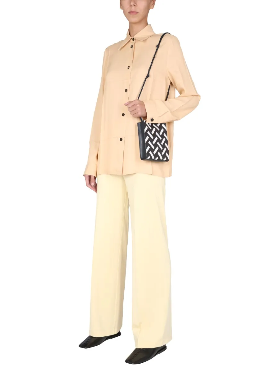 Jil Sander Pointed Collar Button-Up Shirt
