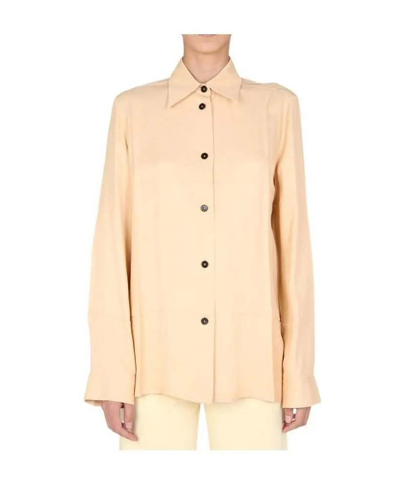 Jil Sander Pointed Collar Button-Up Shirt