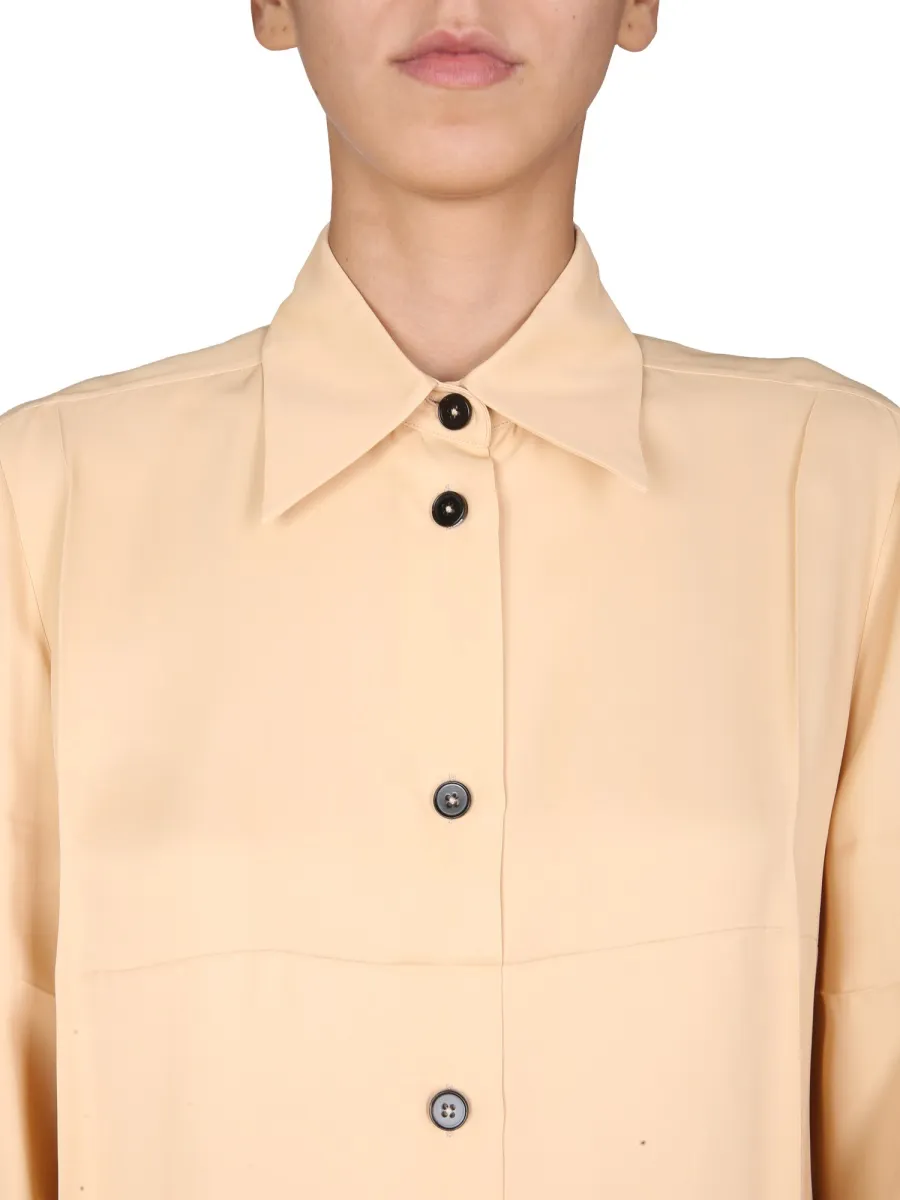 Jil Sander Pointed Collar Button-Up Shirt