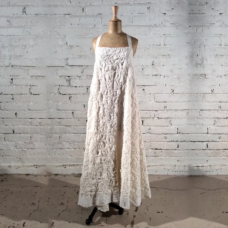 Pleated Halter Dress