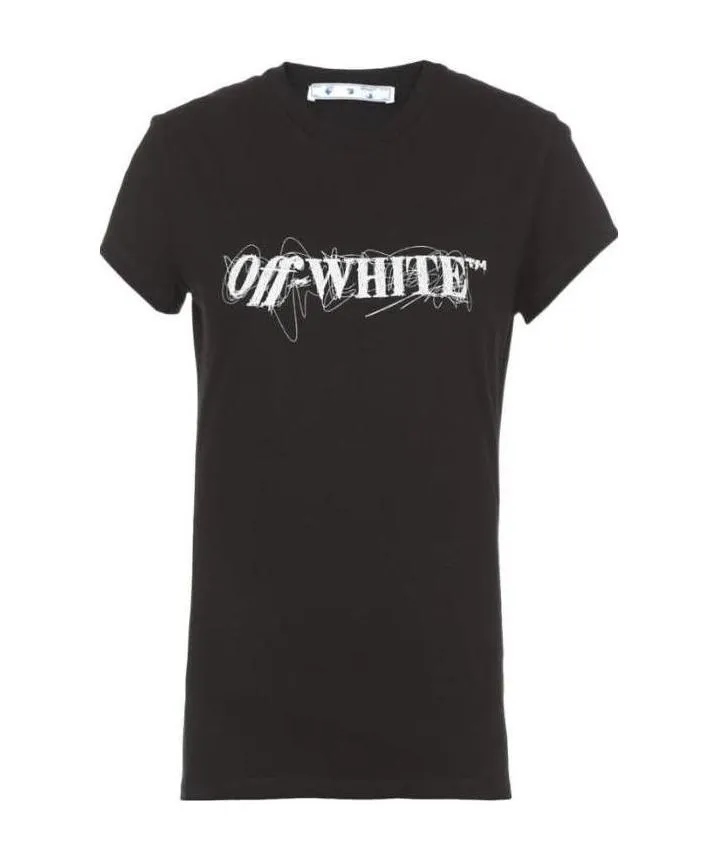 Off-White Crewneck Logo Detailed T-Shirt