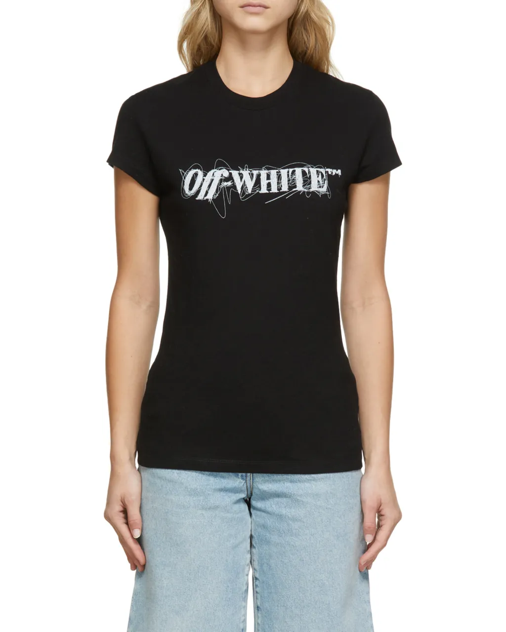 Off-White Crewneck Logo Detailed T-Shirt
