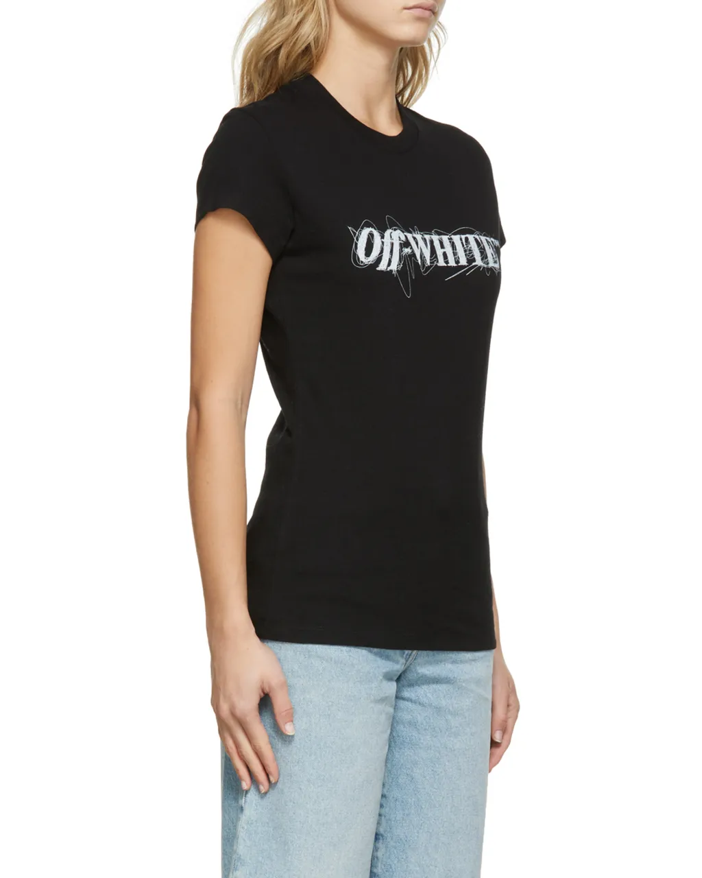 Off-White Crewneck Logo Detailed T-Shirt