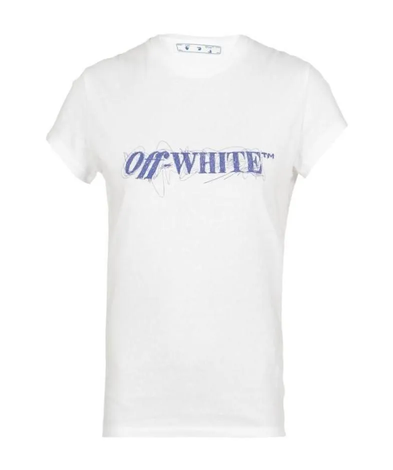 Off-White Crewneck Logo Detailed T-Shirt