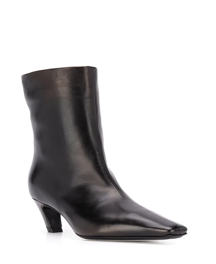 Square-Toed Ankle Boots