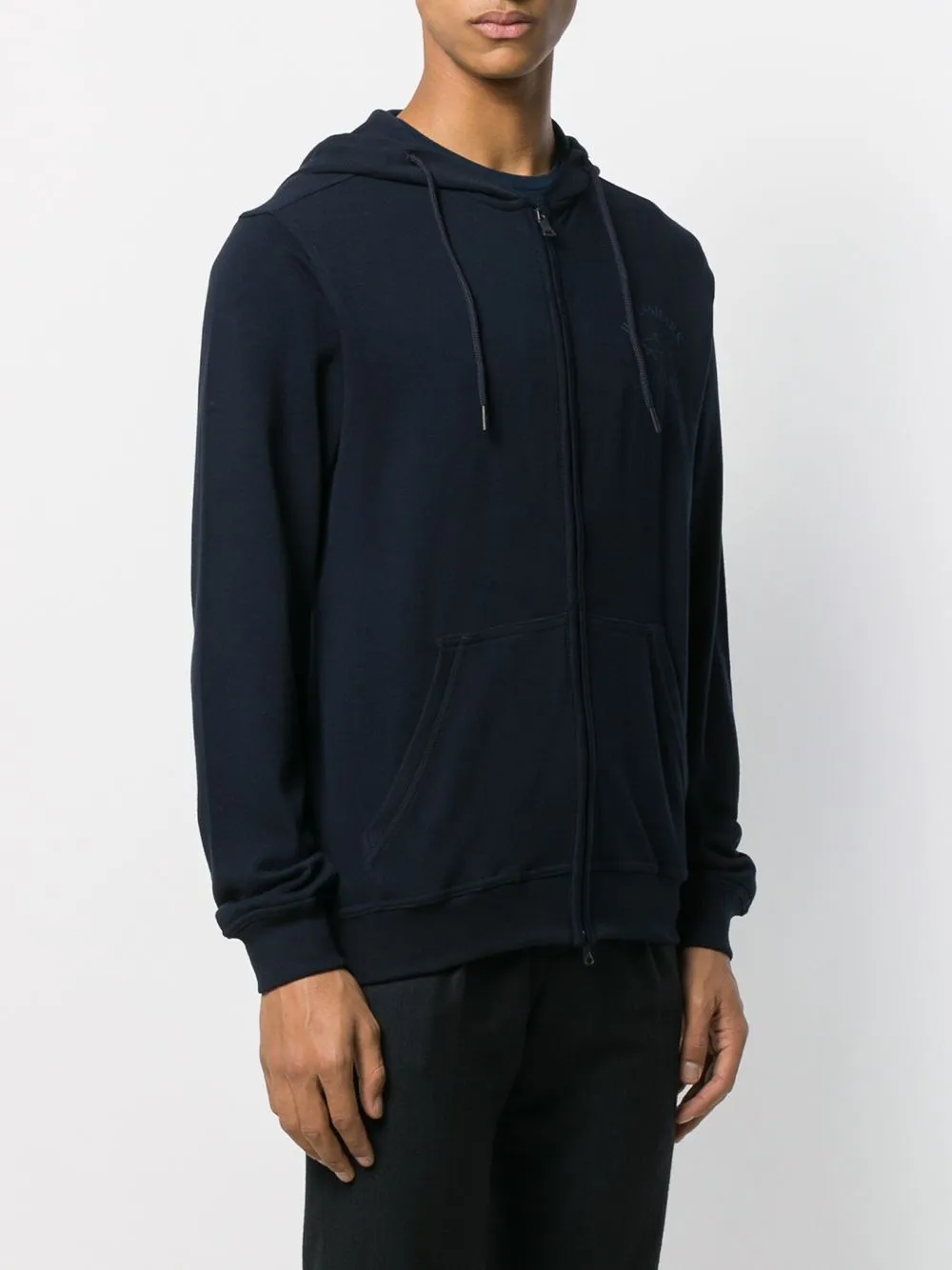 Logo Printed Hooded Casual Jacket