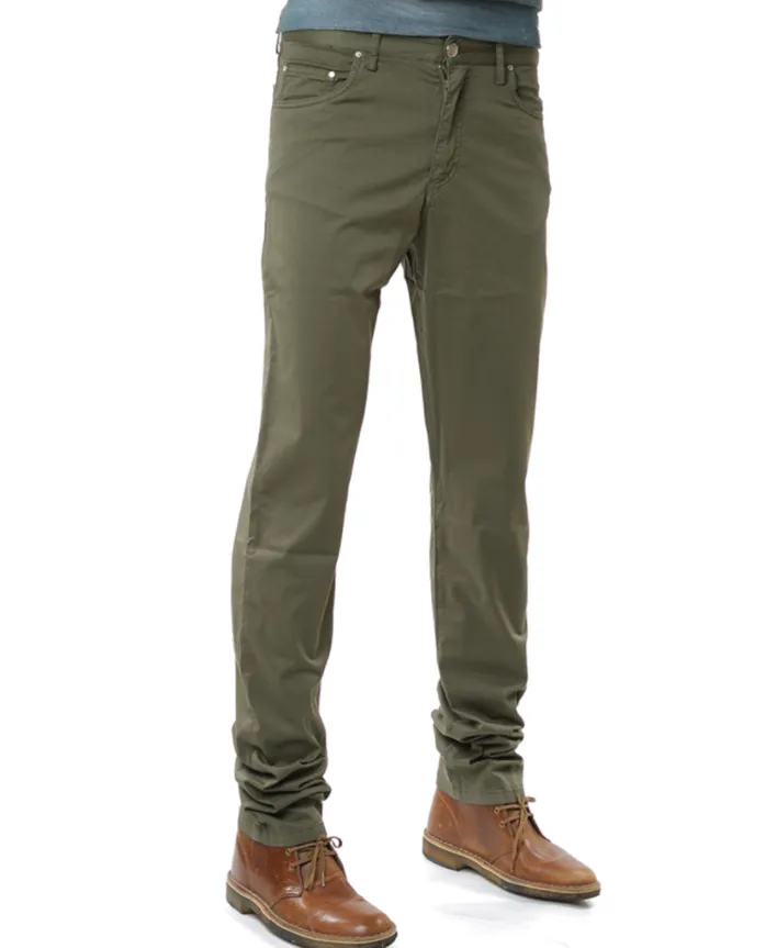 Five-Pocket Stretch-Cotton Pants