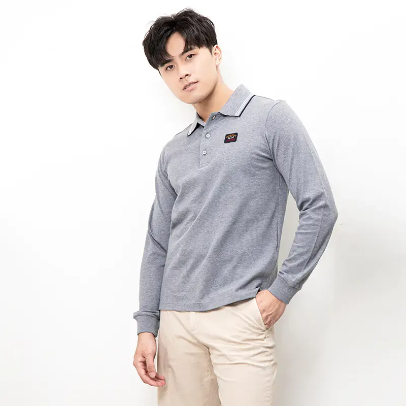 Long-Sleeved Polo Shirt