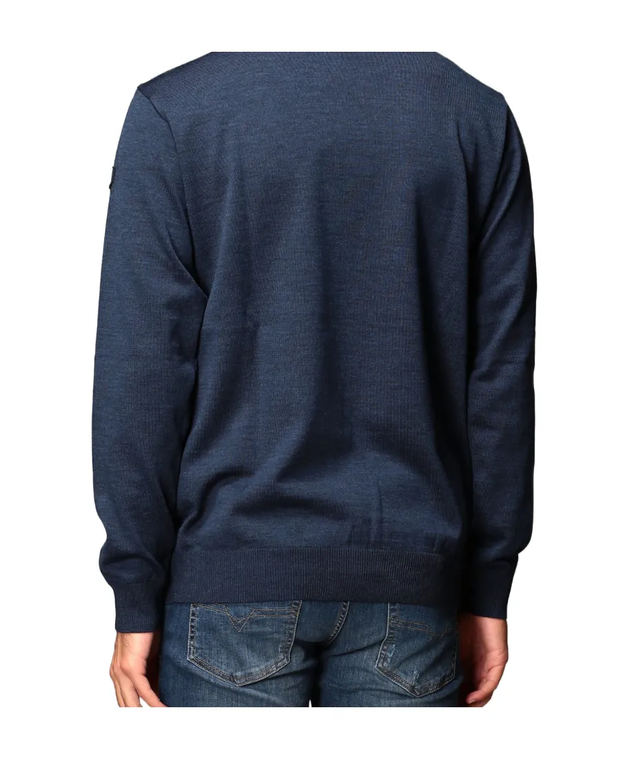 Round-Neck Knitted Pullover