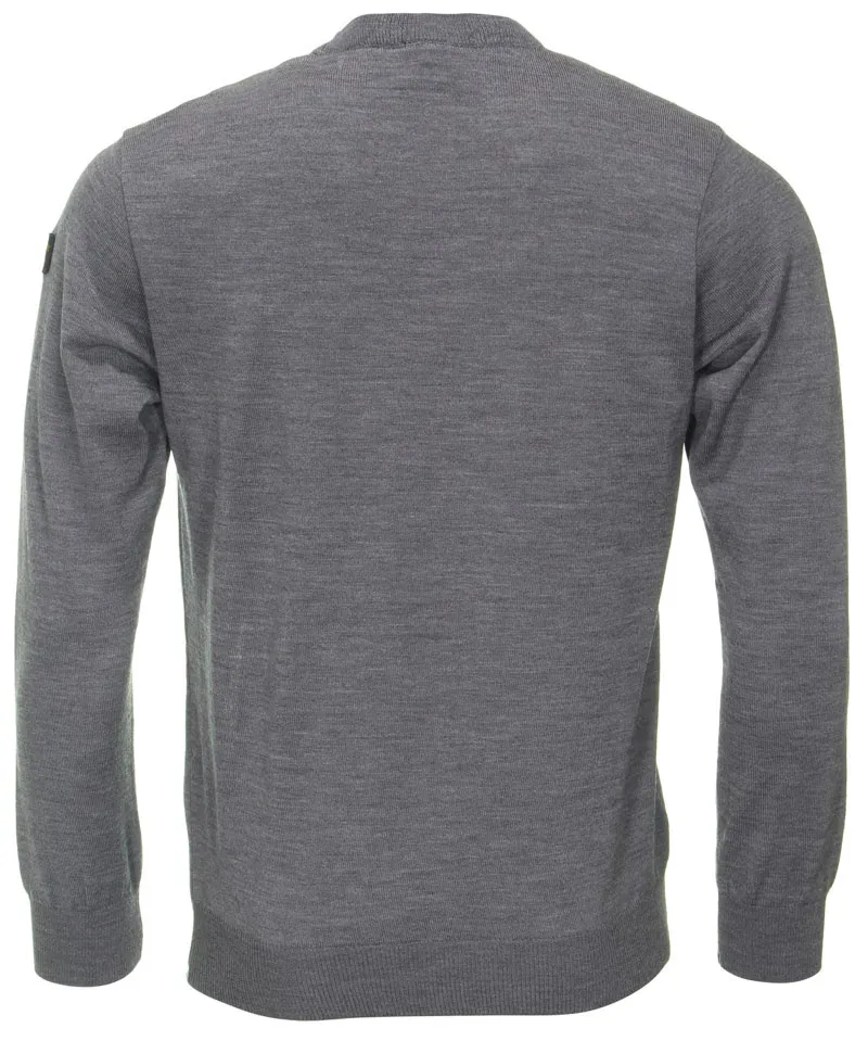 Logo-Patch Crew-Neck Jumper