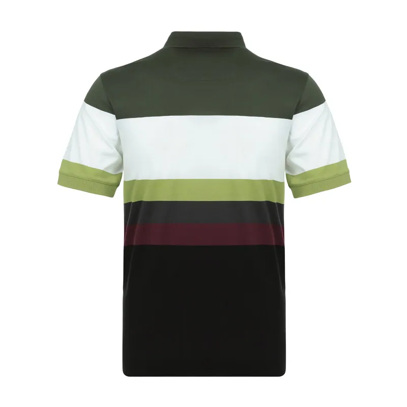Polo Shirt With Color Stripes