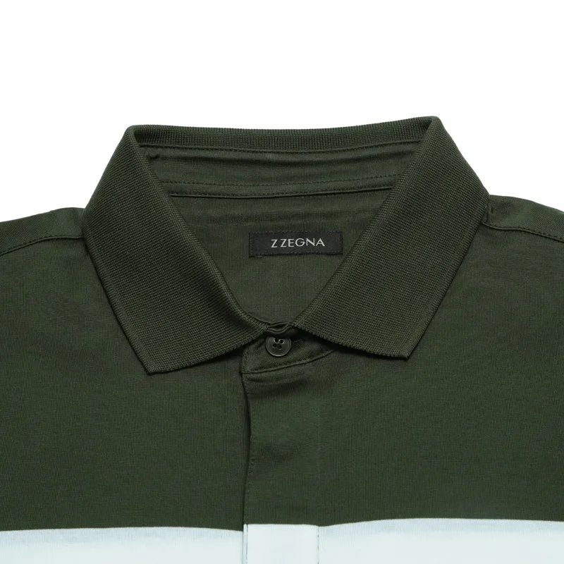 Polo Shirt With Color Stripes