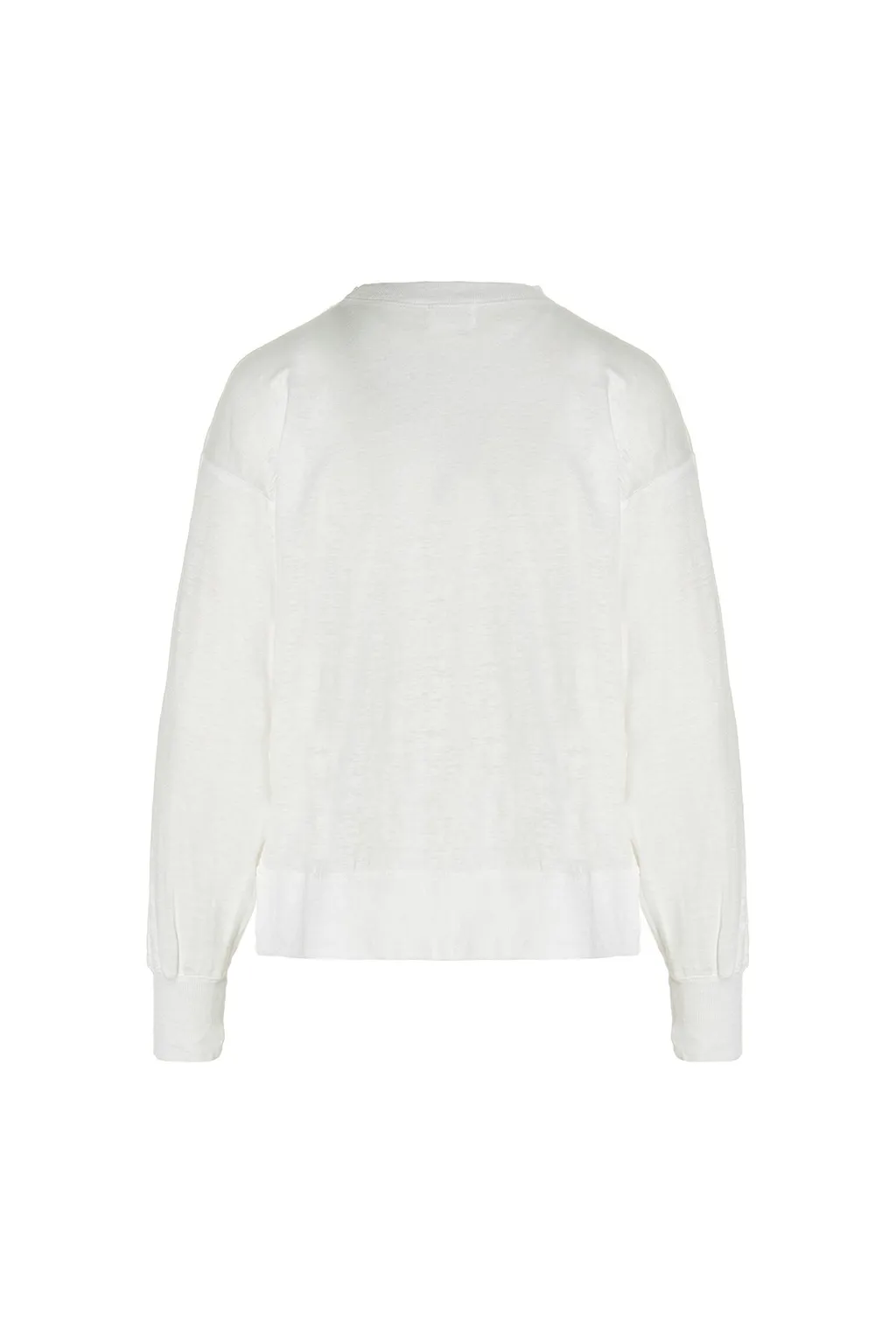 Logo-Print Linen Top
