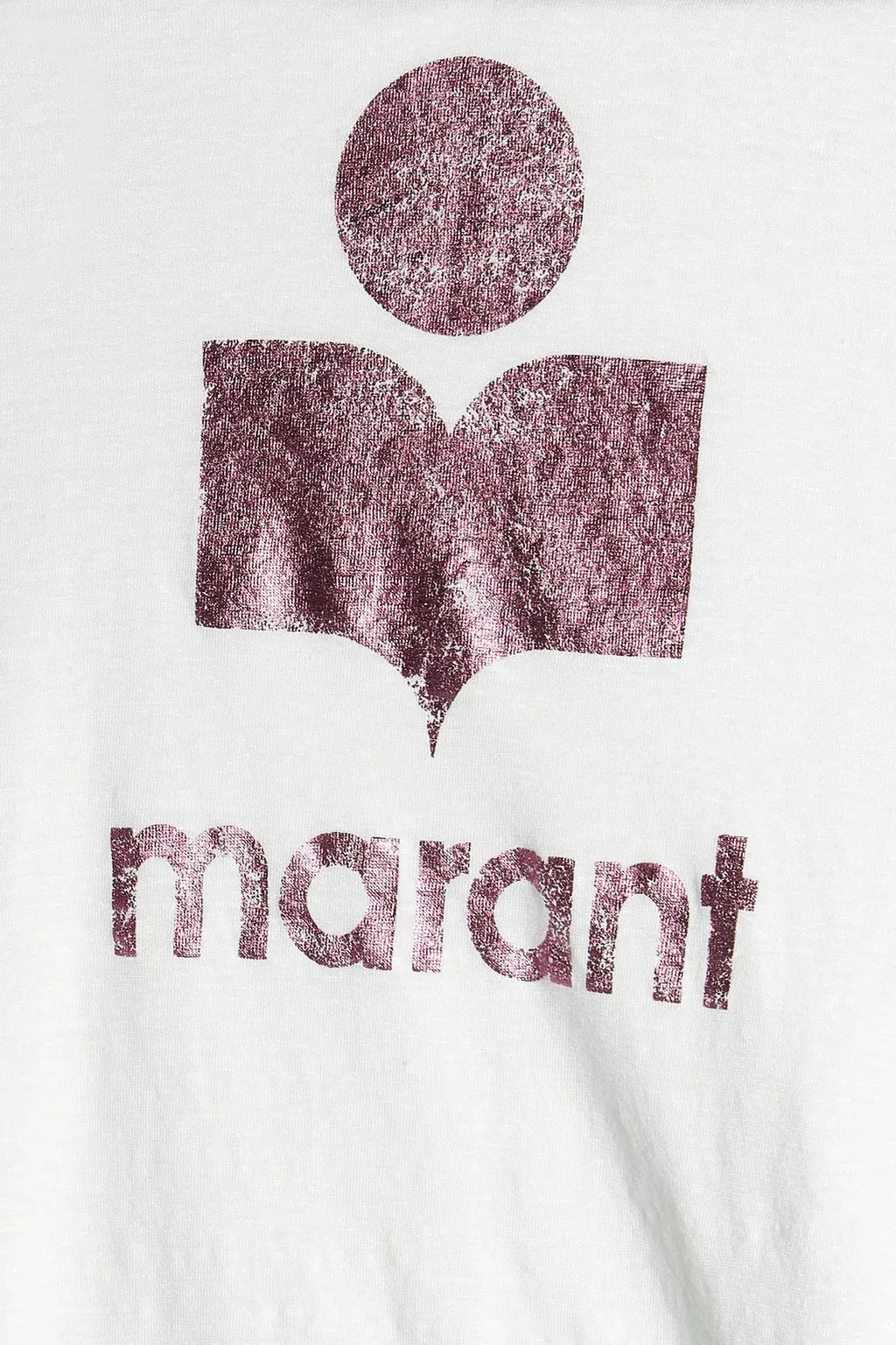 Logo-Print Linen Top