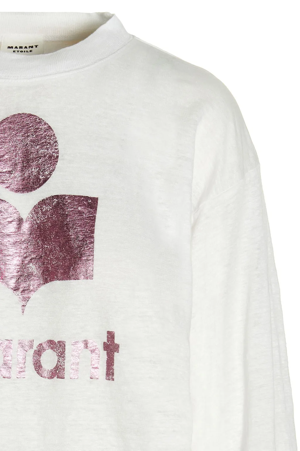 Logo-Print Linen Top