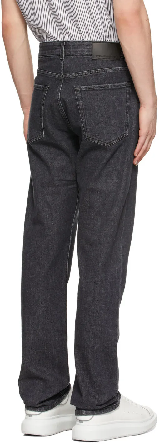 Stella Mccartney Logo Printed Straight Leg Jeans