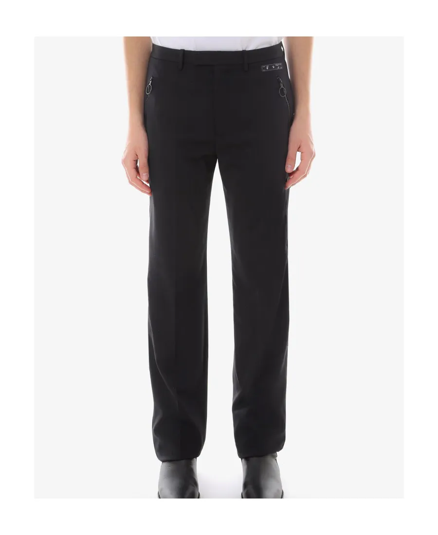 Off-White Straight-Leg Tailored Pants