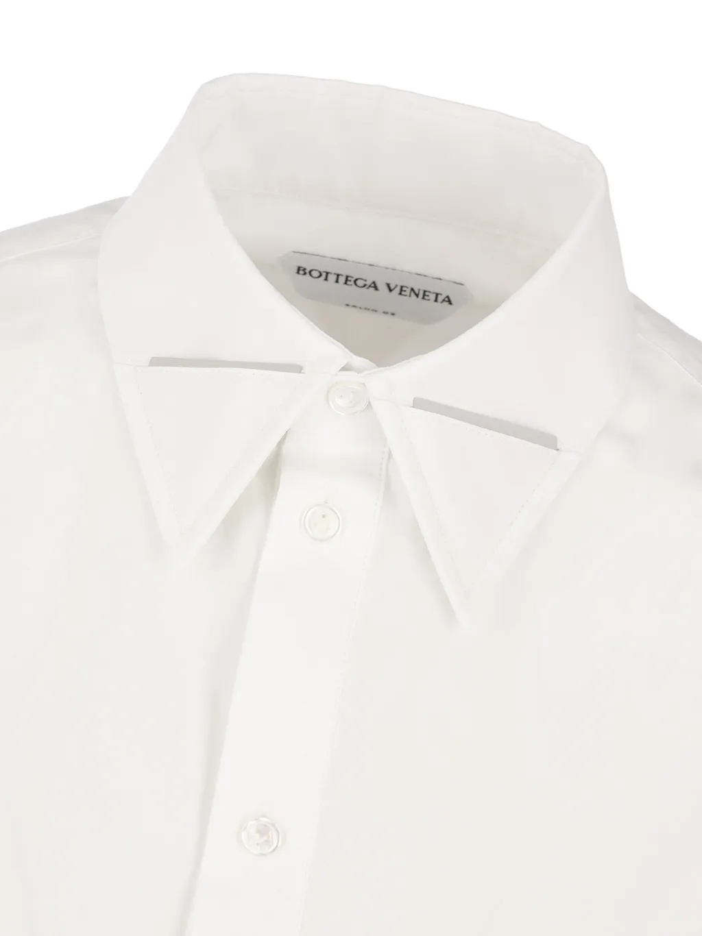 Bottega Veneta Embellished Collar Long-Sleeved Shirt